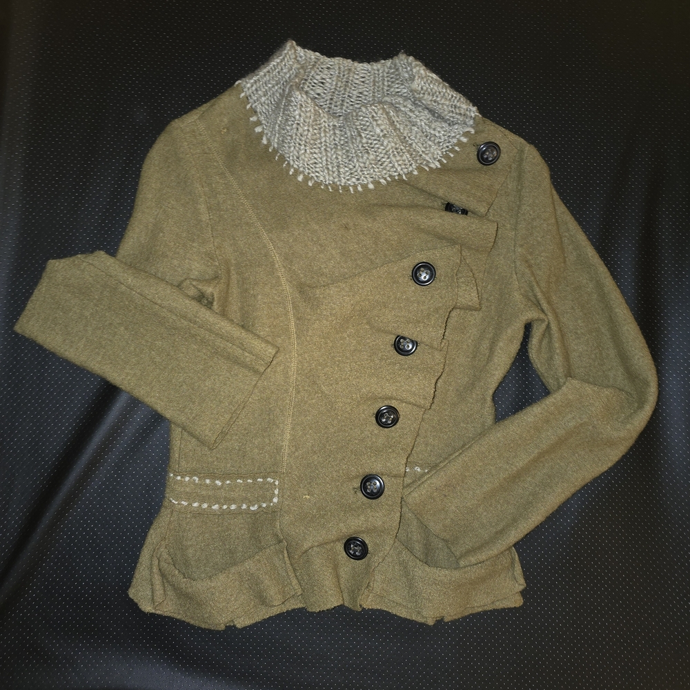 Anthropologie Olive Knit Sweater